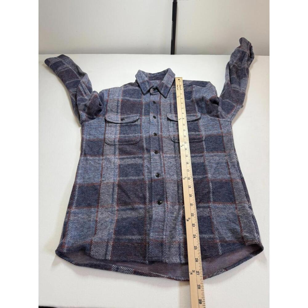 Faherty Legend Ultrasoft Sweater Button Down Shirt Blue Plaid Small - Picture 7 of 7